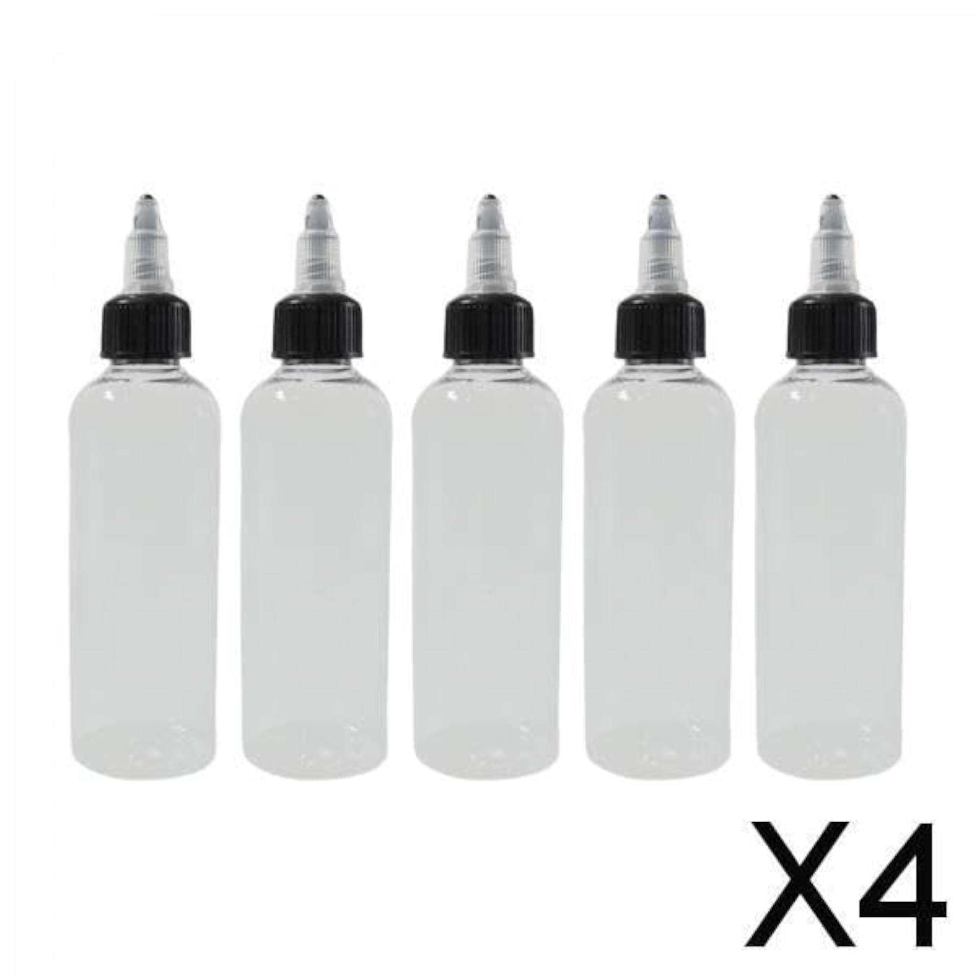 4X5Pcs Paint Empty Bottle Pointed Leak Squirt for Ink Glue Dressing 100Ml