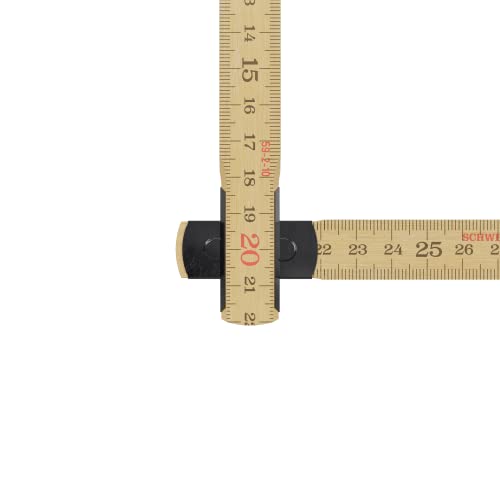 Foto von Original Schwedenmeter® I Zollstock 2m aus Glasbirke I Made in Sweden I Gliedermaßstab mit Gelenken aus Schwedenstahl I Hochwertiger & langlebiger Meterstab der EU-Klasse III I Hultafors I 100004