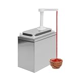 Jiabailie 2L Commercial Sauce Dispenser Pump,Stainless Steel Condiment Pump Station,Single Head Sauce Pump Dispenser,Jam Heat Preservation Machine for Ketchup Dressing Syrup 2.11QT