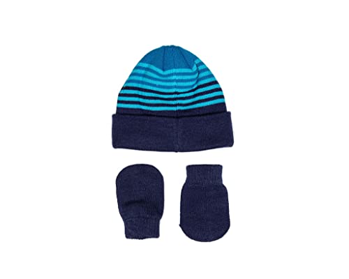 Nike Infant Beanie & Mittens 2-Piece Set - Blue Void - Infants (One Size Fits All)2