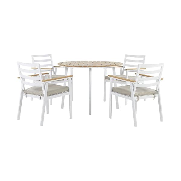 Patioco Cavoli Gartenmöbel-Set 4-Sitzer Weiß