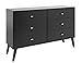Prepac Milo Mid-Century 6 Drawer Dresser For Bedroom, 16