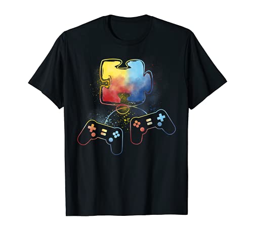 Autismo Conciencia Videojuego Regalos Vintage Niños Niños Niñas Camiseta