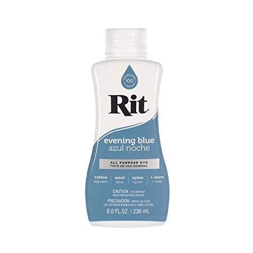 Craft County Rit Liquid Dye - Wide Selection of Colours - 236 ml Evening Blue