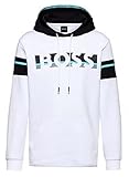 Regular Fit BOSS Herren Soody 1 Kapuzenpullover, White100, 3XL EU