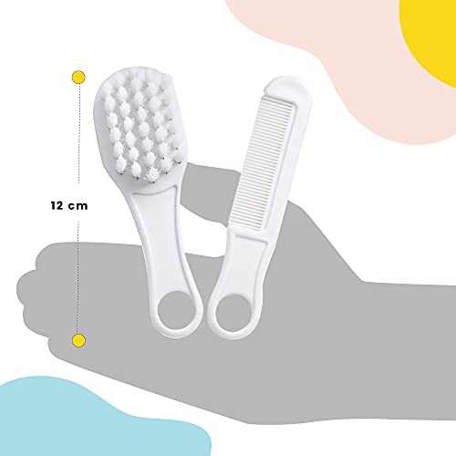 Kit do Bebe Escova e Pente, Safety 1st, Branco, Tamanho Único