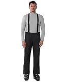 33,000ft Herren Skihose Hosenträgerhose Outdoorhose Wasserdicht Winddichte Softshellhose Warme Gefütterte Schneehose Snowboardhose Skilanglaufhose Thermohose Winter Ski Pants Schwarz 40