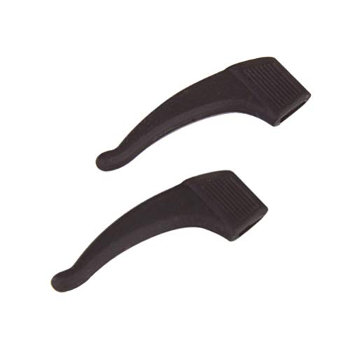 DECHOUS Paire de poignées d'oreille pour lunettes - Douces et confortables - Antidérapantes - Crochets d'oreille en silicone - Pour lunettes de soleil (marron) Cover