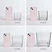 Comrzor Set of 6 Square Glass Vases 5