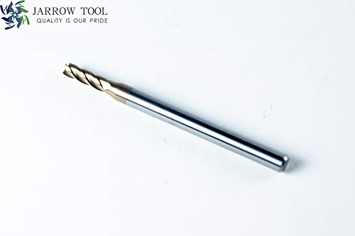 Image of Square End Carbide Mill Set (Pack of 5) - 1 /8 End Mill for Alloy Steels /Hardened Metals - 4 Flute TiAlN Coated Square Nose Milling Set for CNC Machine Milling Tools
