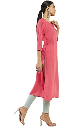 Image of Soch Women's Rayon Regular Fit Solid Kurta