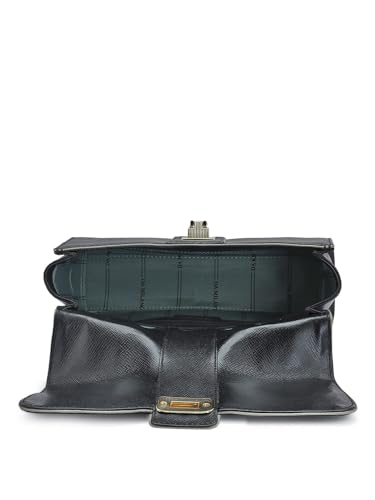 Image of Da Milano Women's Leather Shoulder Bag - Black
