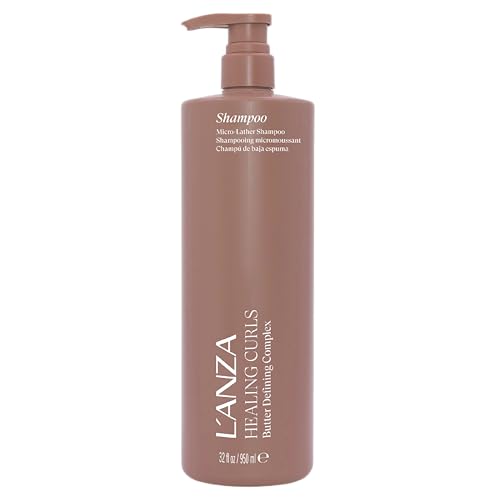 L'ANZA Szampon Healing Curls – Szampon do Włosów Kręconych dla Kremowego, Bezpiecznego dla Koloru Oczyszczenia i Odświeżenia Loków, bez Parabenów i Siarczanów (1 l)