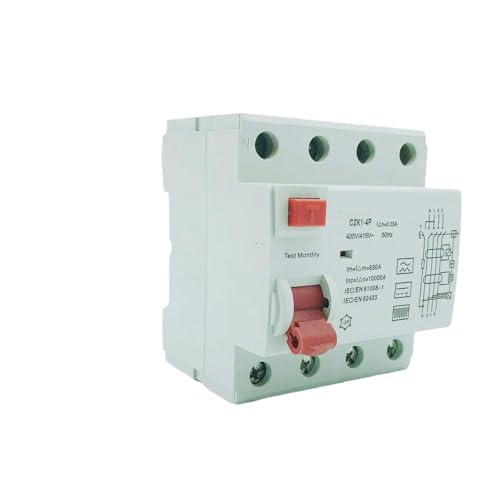 Disjoncteur miniature CZK6 tétrapolaire 4P 100A 1000mA courbe type EC Classe AC