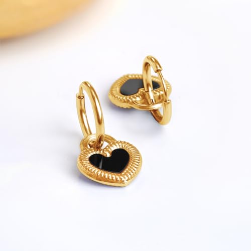 Image of Rubans Demi Fine Stainless Steel Hoop Earrings Daily Gift for Women & Girls