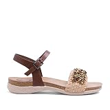 Sandalia tipo bio de piel, textil, flexible , antideslizantes, muy comodas para el día a día.
