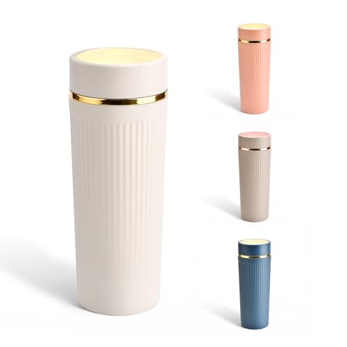 Image of Asian Brighto 500ml Insulated Thermosteel Flask | Hot Drink Coffee & Tea Water Bottle for Winter & Office | 6-Hour Heat Retention | Leakproof & BPA Free Christmas Gifting Travel Mug (Beige)
