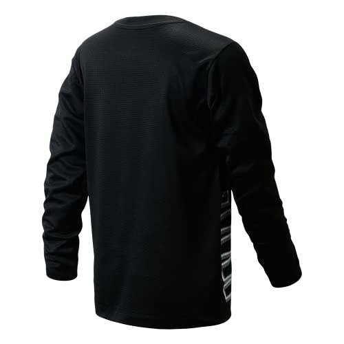 New Balance Boys Long Sleeve Shirts - Waffle Knit Long Sleeve Boys Thermal Shirt Athletic Performance Base Layer Kids (8-20)2
