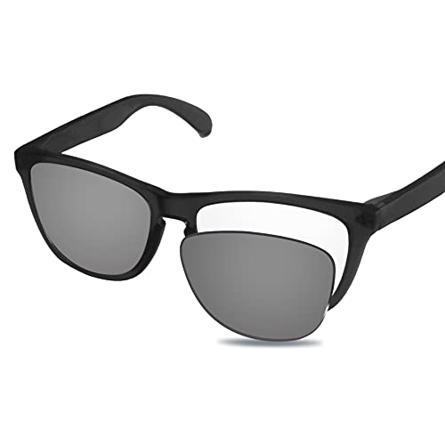 Image of 100% Precise-Fit Replacement Sunglass Lenses Compatible with Oakley Frogskins OO9013 55mm