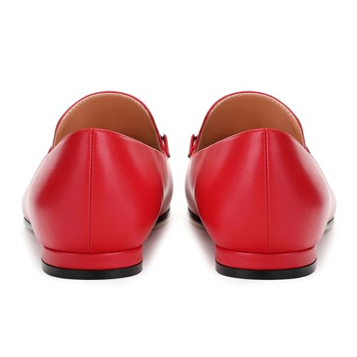 Image of Women's Loafers, Slip On Round Toe Comfortable Flats for Women Dressy and Work, Womens Business Casual Shoes