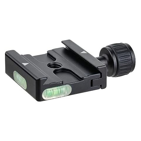 POWRIG Arca Swiss Type Camera Tripod Mount Plate 3/8" to 1/4" Adapter Cover