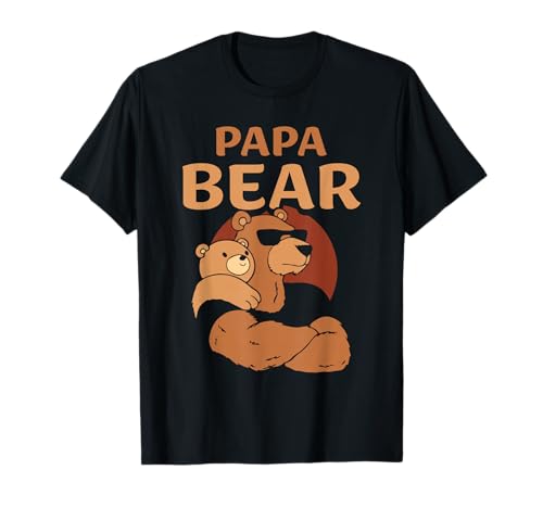 Papa Bear Bears Animal Pun Lover Dad Father Daddy Father's T-Shirt