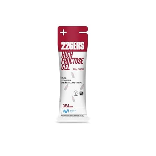 226ERS - High Fructose, Gel Energético para Deportistas, con Maltodextrina y Fructosa, con 100 mg de Caféina, Vegano y Sin Gluten, Aporte Hidratos de Carbono, Sabor Cola, 1 Gel x 80 g