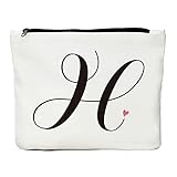 Personalized Gifts for Women, Initial Bags for Women, Initial Makeup Bag, Monogram Initial Bag...