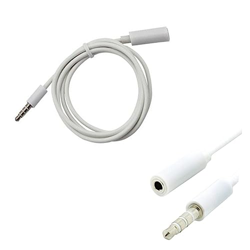 Cable extensor de audio estéreo Jack 3.5mm macho a hembra miniatura 2