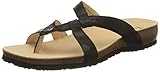 Echtes Leder Think! Damen Julia_3-000296 nachhaltige Zehentrenner, Schwarz (schwarz 00), 41 EU