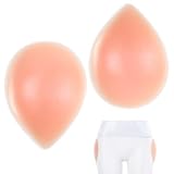 Macuezu 2 PCS Hip Dip Pads, Silicone Hip Pads for Women Shapewear, Reusable Self-Adhesive Butt Pad Enhancer, Invisible ＆ Traceless, Create an Hourglass Figure Yellow