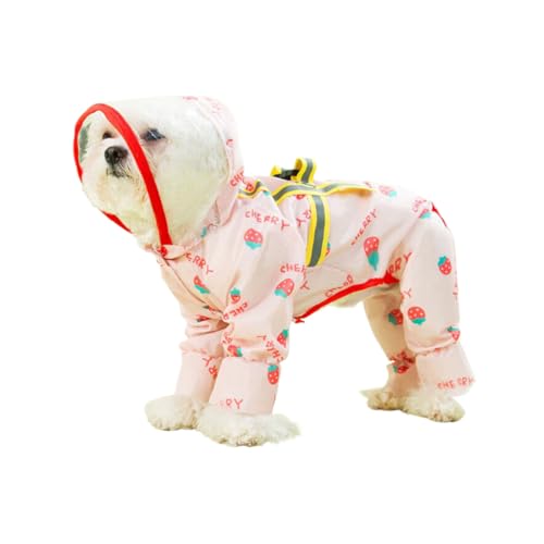 犬用レインコート ペットレインコート カッパ 犬服 ペット雨具 防水 防風 防塵 速乾 快適 ペット用品 犬 服 着脱簡単 耐久性 通気 軽量 散歩用 梅雨対策 小型犬 中型犬 大型犬 柴犬用 ぬ-柄06 M
