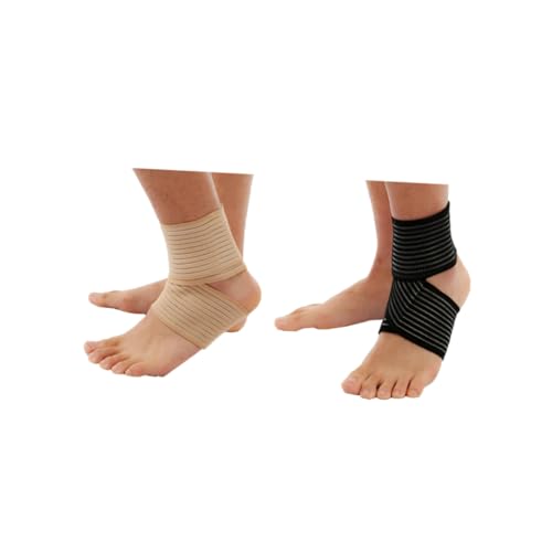 FOMIYES 2 Pack Ankle Braces for Women Men Compression Ankle Sleeves Sticky Design for Enhanced Support