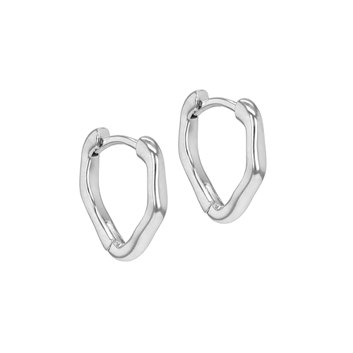 Boucles d'oreilles créoles Tuscany Silver en argent sterling rhodié chic