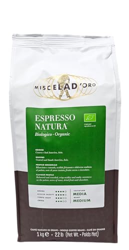 Miscela D'Oro Natura - Café en grano orgánico 2.2 lbs miniatura 1