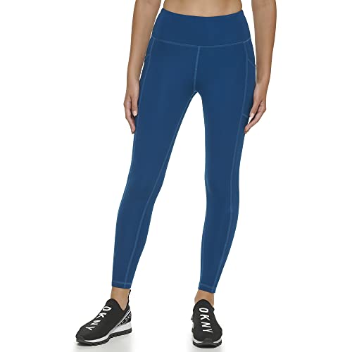 DKNY Women's High Waisted Tummy Control Workout Leggings