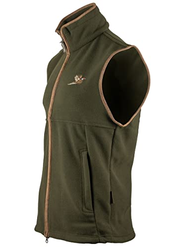 Mens Countryman Thermal Fleece Gilet Pheasant Motif Dark Olive X-Large3