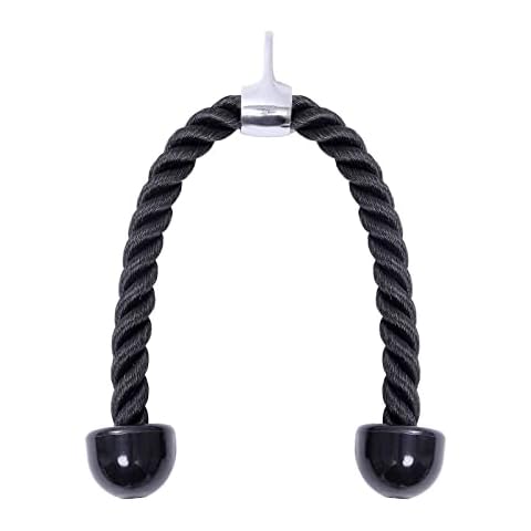 KYLIN SPORT 27" Heavy Duty Tricep rope Sport Gymmastic Exercise Machie Attachment Push Pull Press Down Cover
