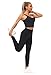 THE GYM PEOPLE Tummy Control Workout Leggings with Pockets High Waist Athletic Yoga Pants for Women Running, Fitness (Black-1, Large)