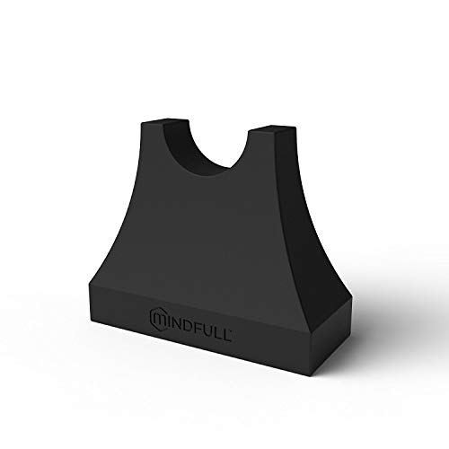 Mindfull Products Universal Bottle Chok, Wine Bottle Holder, 3" x 3.5" x 1.5", Black