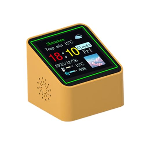 Pequeño reloj meteorológico para cocina y baño que controla la humedad interior