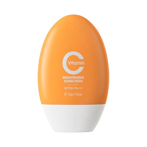 Vitamin C Sunscreen Cream SPF 50,Broad Spectrum Sun Protector Lot...