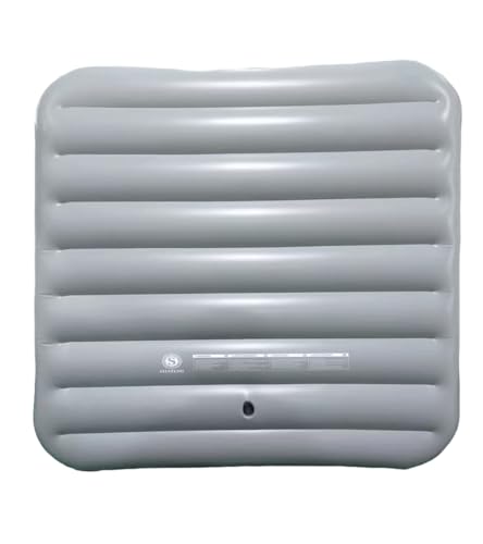 Energiesparende Spa-Abdeckung, aufblasbarer Deckel, schützender Regen-Überlauf, Wärmeisolator, Technologie, quadratische Blase, passend für alle quadratischen Whirlpools von 6 Personen bis 145 cm,