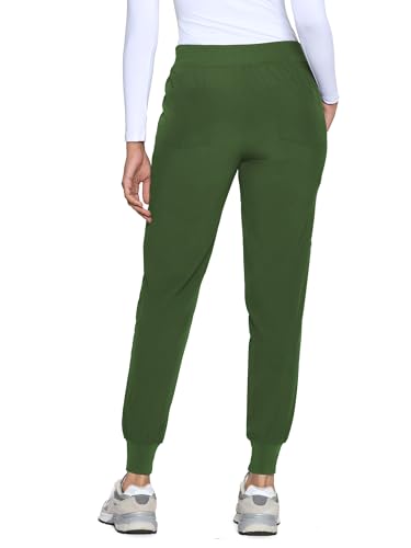 Image of COZYFIT Womens Scrub Pants - Soft Stretch Yoga Style with 5 Pockets, Slim Fit Jogger Scrubs Pants for Women