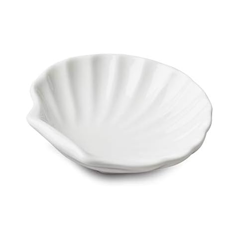 WM Bartleet & Sons 1750 T480 Traditional Porcelain Shell Design Serving Dish 10cm - White Cover
