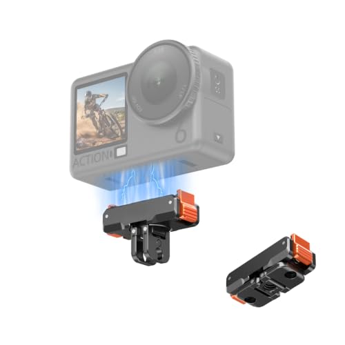 Image of Yantralay Quick Release Mount Compatible with D JI Os mo Action 6, 5 Pro, 4, 3 & Os mo Nano, Os mo 360 | 360 Rotating Magnetic Base Mount | Os mo Action 6 Camera Accessories