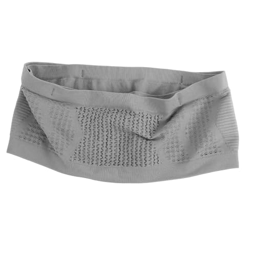 TOYANDONA Riñonera Deportiva Transpirable de Gran Capacidad para Correr y Actividades Cinturón para Teléfono y Esenciales Gris