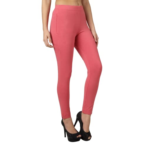 Image of ON&ON Women's Cotton Stretchable Slim Fit Straight Pants Trouser for Casual Wear and Office Wear