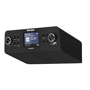 TechniSat DIGITRADIO 21 – DAB+ onderbouw-keukenradio (DAB+, FM, 2,8 inch kleurendisplay, favoriete geheugen, wekker, hoofdtelefoonaansluiting) zwart