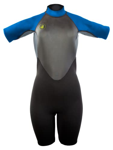 Body Glove PRO 3 - Womens Back Zip S/S Springsuit 2/1MM-9/10-Blue